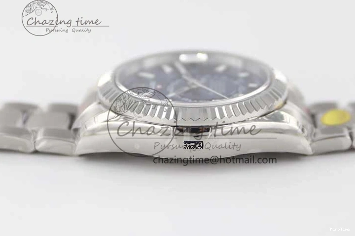 MiroTime 1222 FashionForward Sky-Dweller 326934 904L SS Noob 1:1 Best Edition Blue Dial on SS Bracelet Asian 23J to 2402